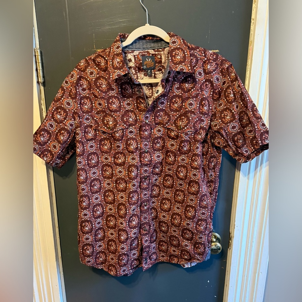 Men's Patterned Short Sleeve Shirt